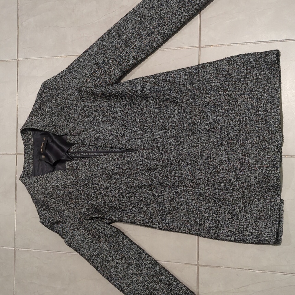 Zara Textured Long Blazer